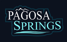 Pagosa Springs On A Black Background