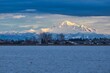 Mt. Baker in the Evening Covered in Snow