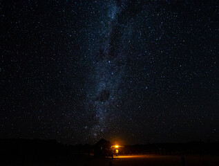 Wall Mural - Night shot of the Milky way background