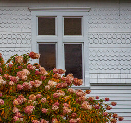 Sticker - USA, New Hampshire, Sugar Hill and St Matthews Church Autumn