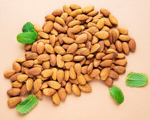 Canvas Print - Almond nuts