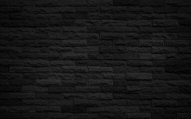  Abstract dark brick wall texture background pattern, Wall brick surface texture. Brickwork painted of black color interior