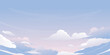 Vector pink sky clouds. Anime clean style. Vector evening sky clouds. Sunset.