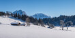 Idylic winter landscape in Austria, Heutal, Unken, Salzburger Land, Austria