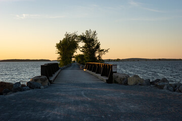 Wall Mural - Road leads to the sea in Causeway Park, Burlington, Vermont