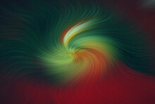 Colorful Abstract Background A Vortex In Green And Red Colors.