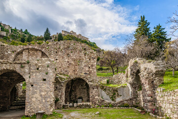 Canvas Print - Mystras Town, Peloponnese, Greece