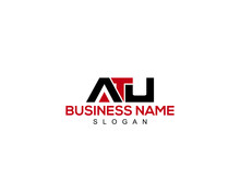 Letter ATU Logo Monogram Emblem Style With Colorful Design For Your Business