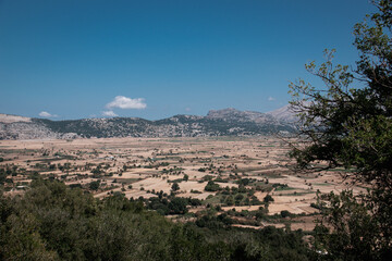 Sticker - View to Lassithi plateau in Crete, Greece