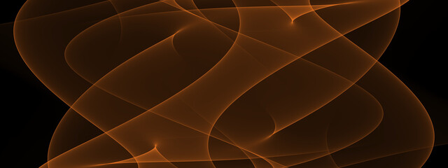 Wall Mural - Abstract orange techno background