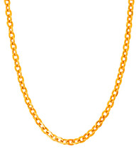 Gold Jewelry. Gold Chain Isolated