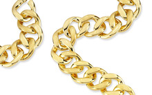Gold Jewelry. Gold Bracelet Isolated
