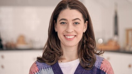Poster - portrait positive caucasian woman