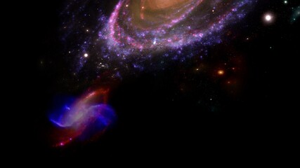 Wall Mural - science fiction wallpaper. beauty of deep space. colorful graphics for background, like water waves,