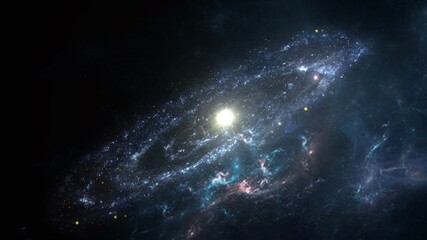 Wall Mural - science fiction wallpaper. beauty of deep space. colorful graphics for background, like water waves,