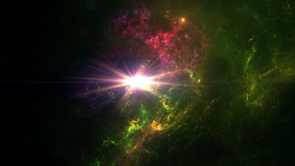 Wall Mural - science fiction wallpaper. beauty of deep space. colorful graphics for background, like water waves,