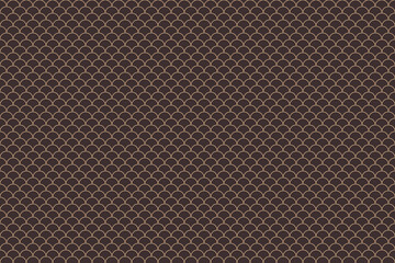 Sticker - Rounded similar patterns on a brown background