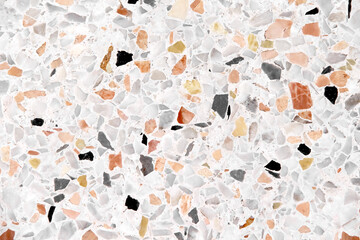 Wall Mural - Polished stone(terrazzo) old color floor background