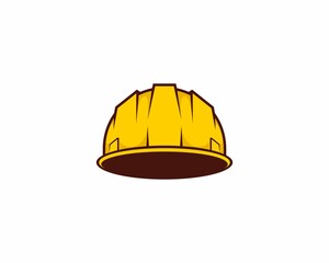 Poster - Worker safety helmet illustration logo