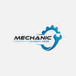 © Nasarudin - gear and wrench mechanic logo icon vector