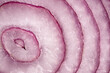 cross-section of red onion, natural background, texture