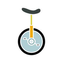 Wall Mural - Unicycle bike icon. Monocycle icon color editable