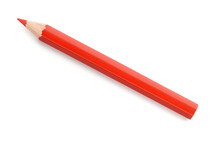 Top View Of Red Pencil