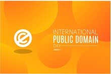 International Public Domain Day Vector Illustration