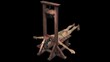 3d illustration - The guillotine is a device of French Revolution