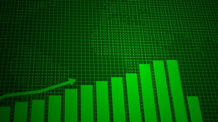 green business chart animation