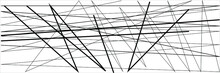 Random Chaotic Lines Abstract Geometric Pattern / Texture. Modern, Contemporary Art-like Illustration