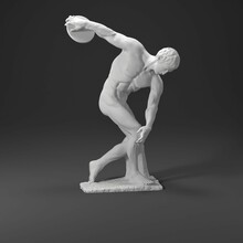3D Render Art Statue Sculpture Discobolus Myron