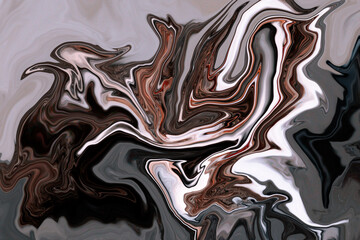 Sticker - Abstract fluid art pattern for background