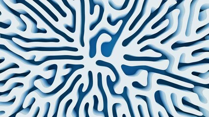 Abstract lines and curve lines, 3d rendering.
