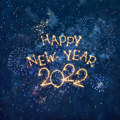 Wall Mural - Happy New Year 2022