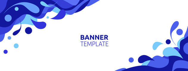 Vector illustration of abstract web banner design template 