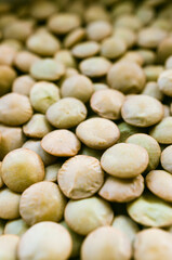 Canvas Print - Vertical shot of lentils background