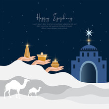 Vector Illustration Epiphany Is A Christian Festival.