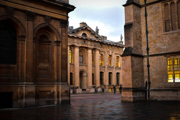 Poster - Scenic shot of the Clarendon Castle building in Oxford, United Kingdom