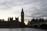 Fototapeta Big Ben - Big Ben and Westminster Bridge by night, London, UK