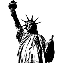 Statue Of Liberty Isolated Vector