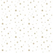 Gold star seamless pattern on white background