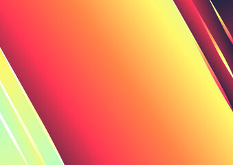 Poster - Red and Yellow Gradient Background Vector Art