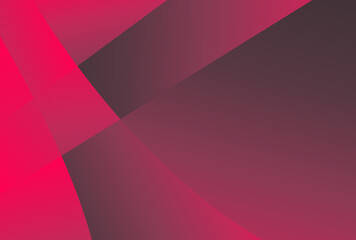 Poster - Geometric Shapes Dark Pink Gradient Background Graphic