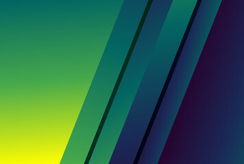 Wall Mural - Blue Green and Yellow Gradient Diagonal Lines Stripes Background Vector