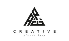 APE Initials Triangle Logo Vector Letters
