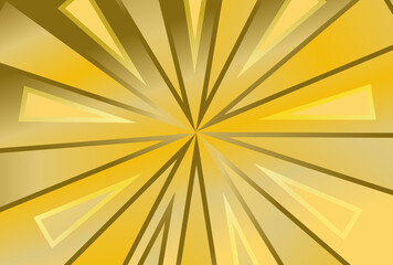 Wall Mural - Dark Yellow Gradient Radial Burst Background Vector Image