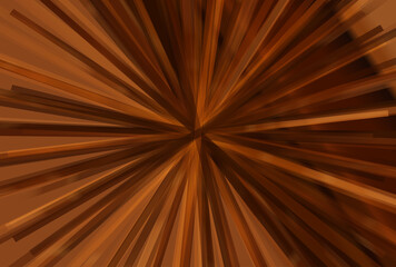 Wall Mural - Abstract Dark Orange Radial Stripes Background Vector Eps