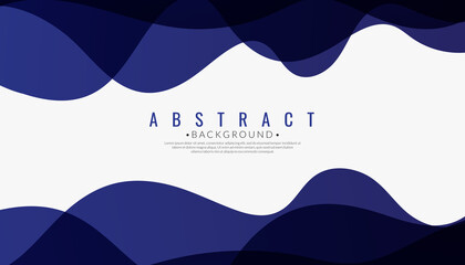 Wall Mural - abstract blue wavy business style background. minimalist liquid template wallpaper. vector illustrat