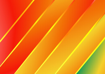 Wall Mural - Abstract Red Green and Orange Gradient Shiny Diagonal Lines Background